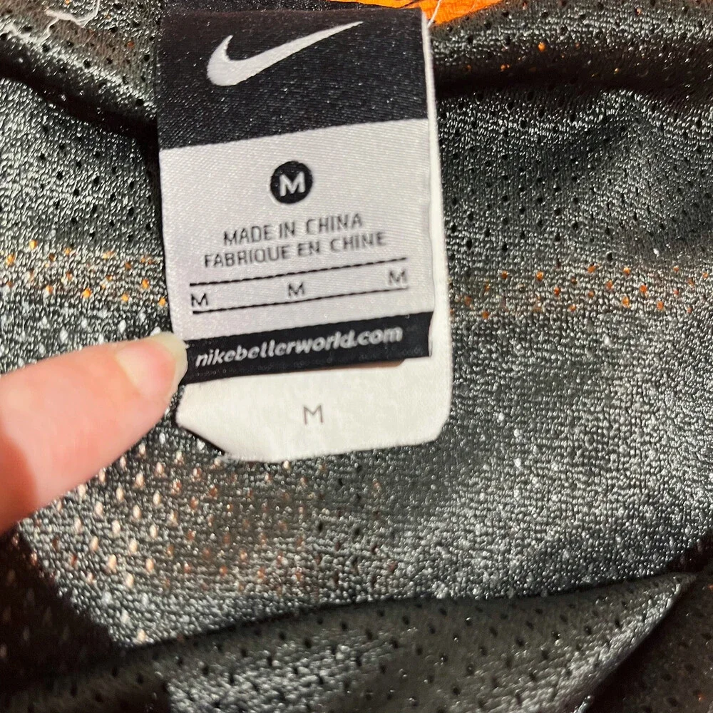Nike Mens Board Swim Trunks Pockets Lined Shorts Athletic Black Orange M